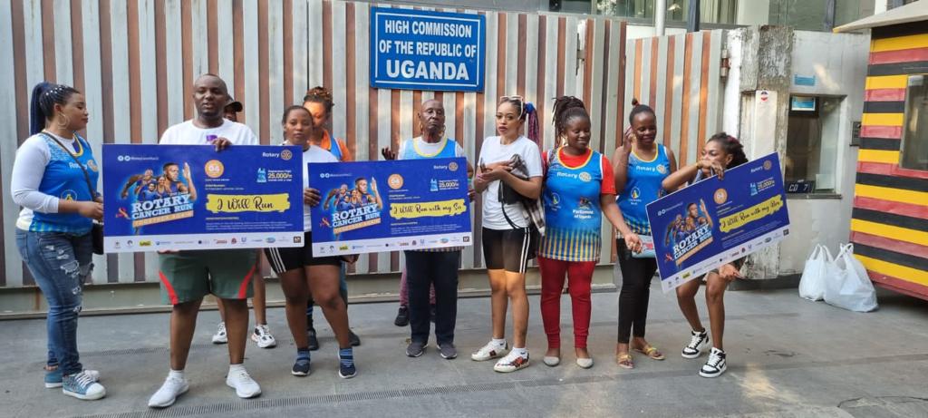 Ugandan High Commission in India takes part in Rotary Cancer run