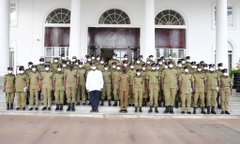 Museveni makes ideological appeal to CID officers