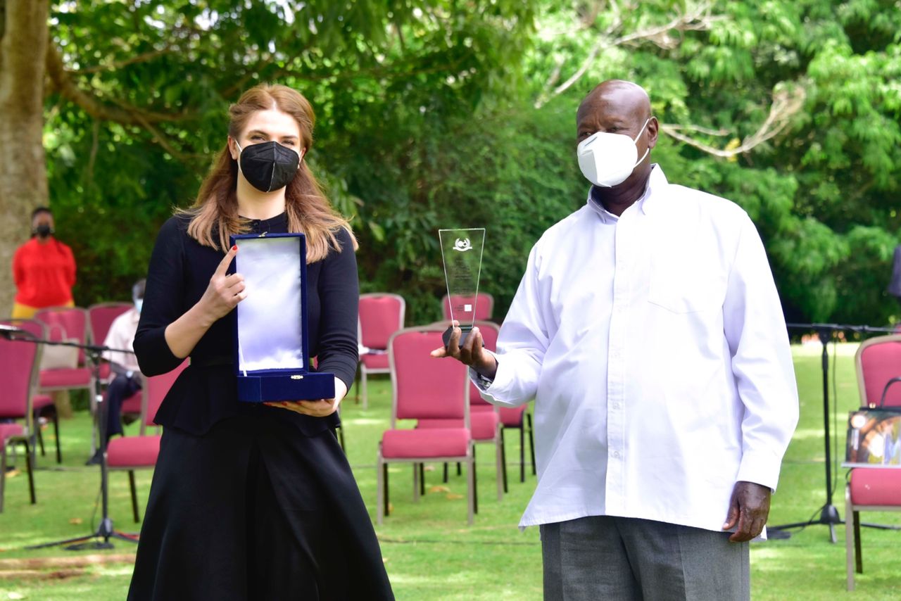 Museveni given award for 'unlocking Uganda's oil potential'