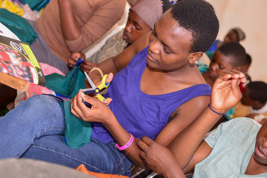 Kampala Lions Club New Century trains adolescent girls in Katanga in making  reusable sanitary pads