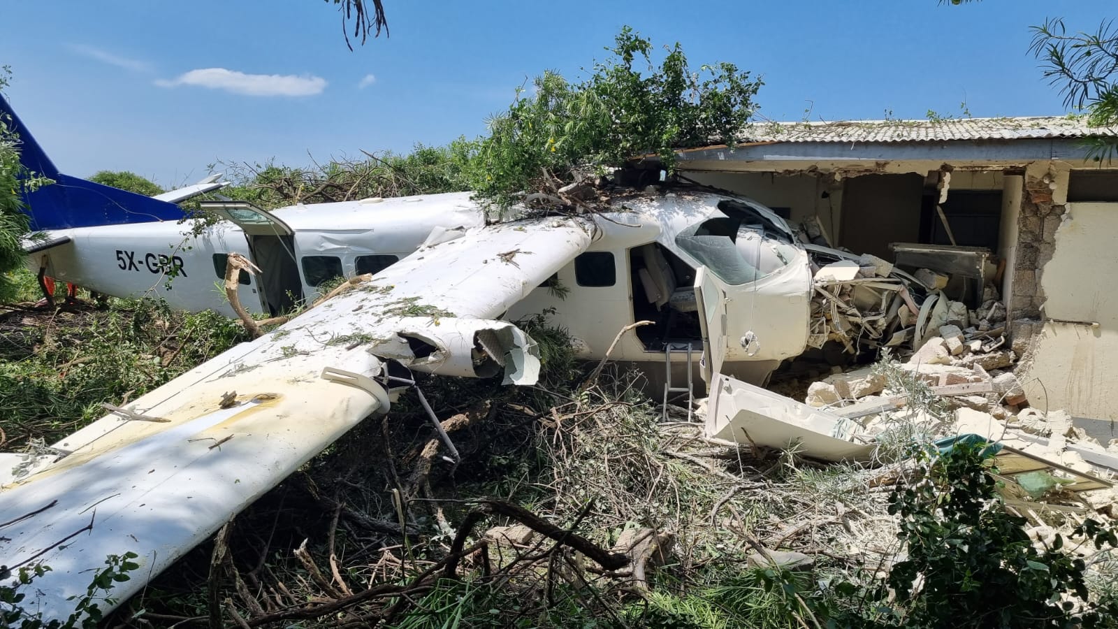 Plane crashes at Queen Elizabeth Park after animals prevent it from landing four times