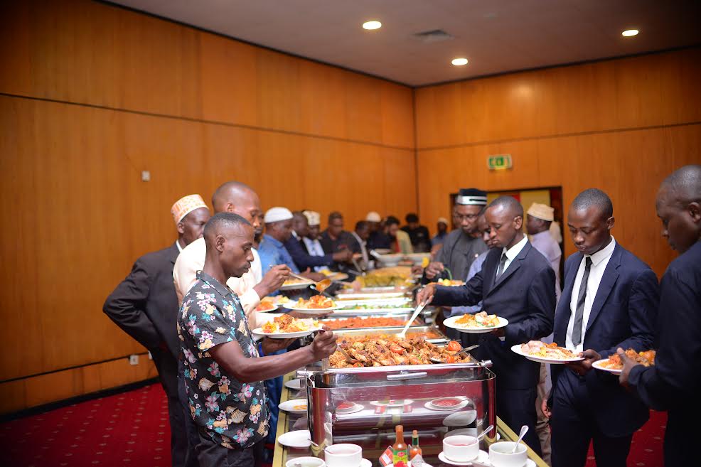 Absa hosts Muslims to Iftar dinner, staff donate shs40m foodstuffs to mosques