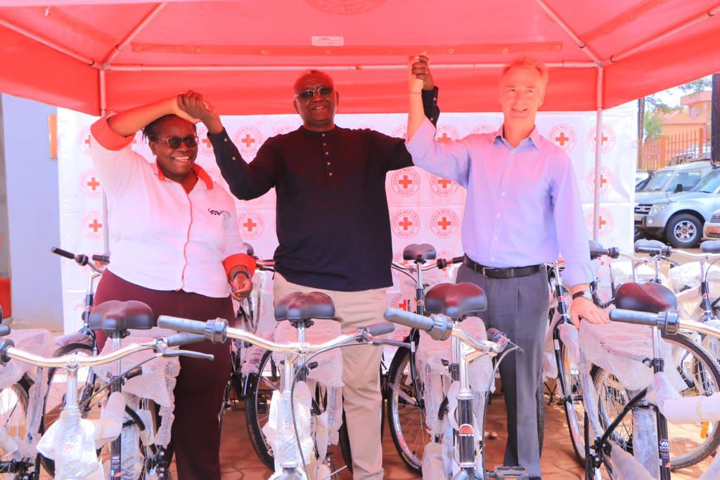 Red Cross receives 1250 bicycles to support  its community outreach activities