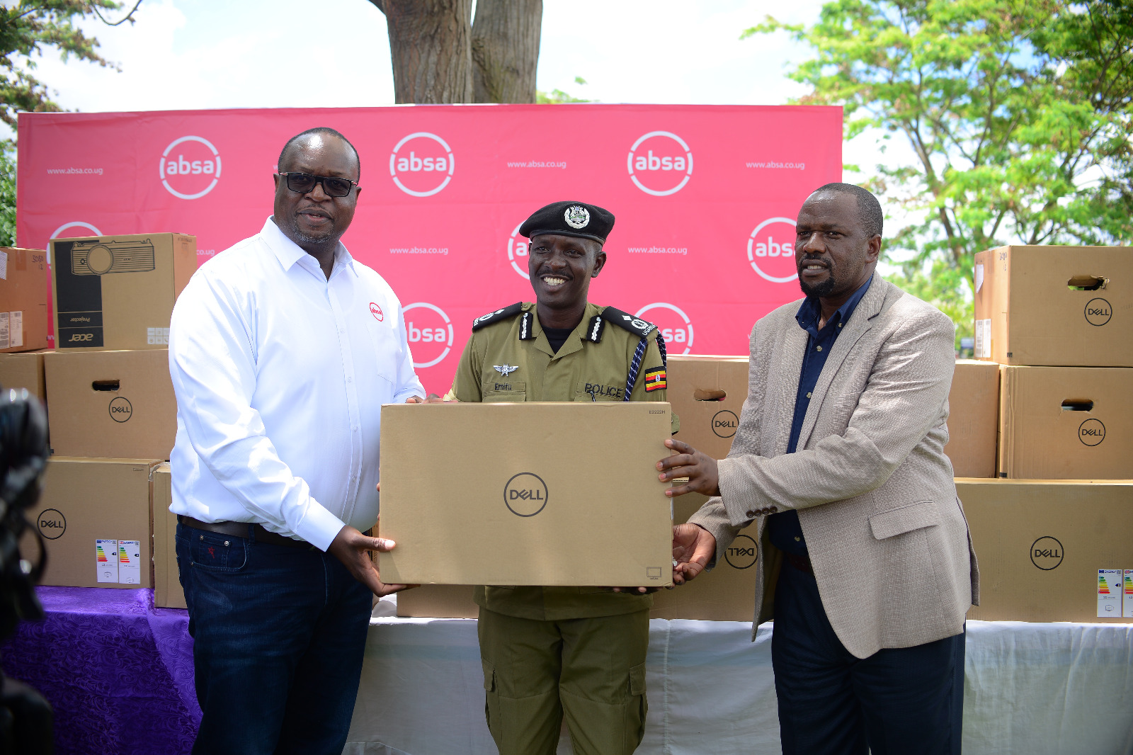 Absa donates IT equipment worth shs40m to Police training school
