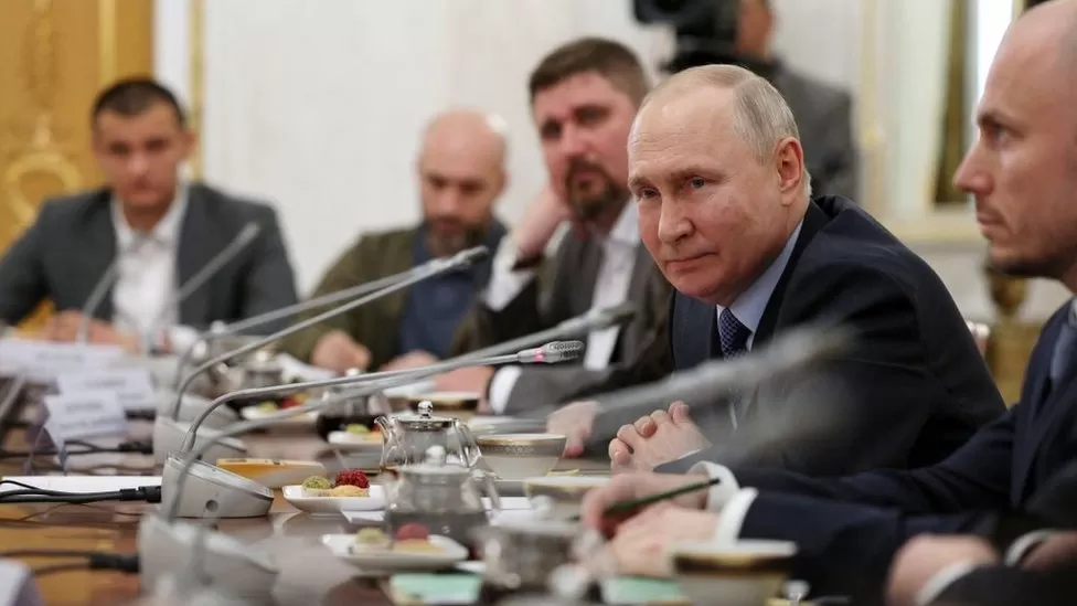 Russian president Putin claims Ukraine counter-offensive failing