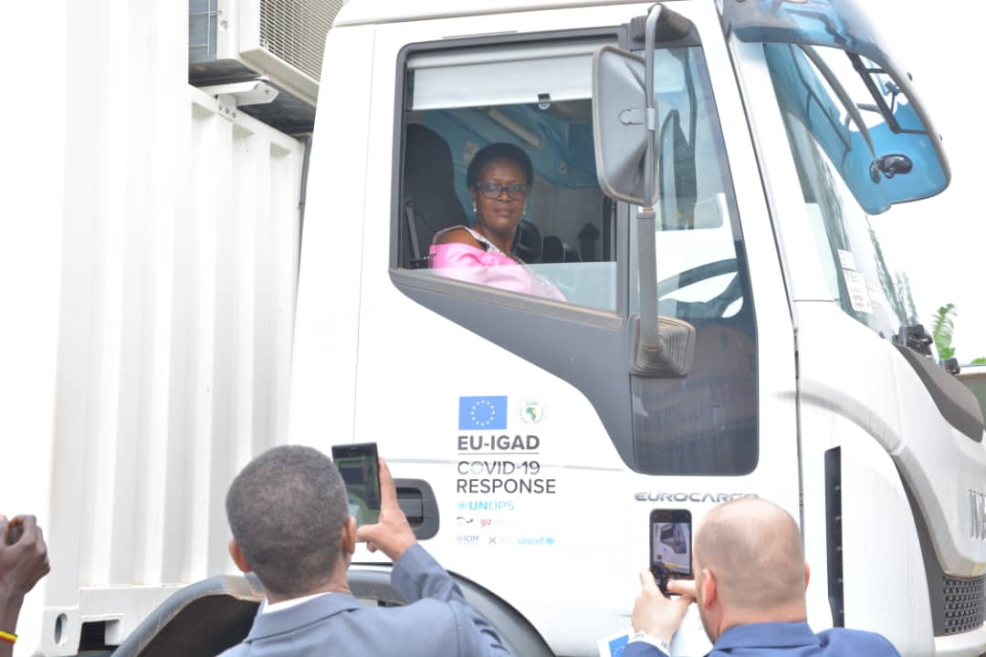 EU-IGAD  donates shs700m mobile laboratory to health ministry