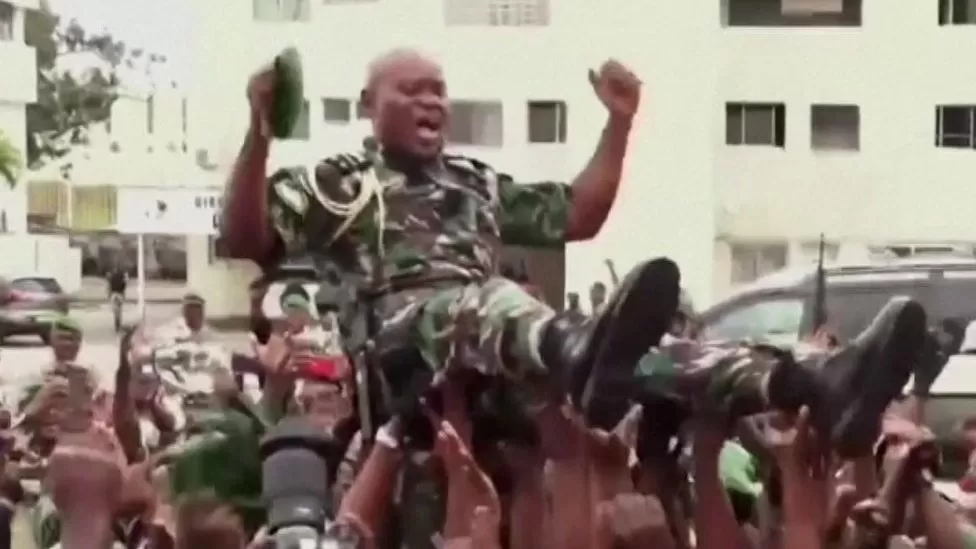 Who is the new leader of Gabon who overthrew Ali Bongo?