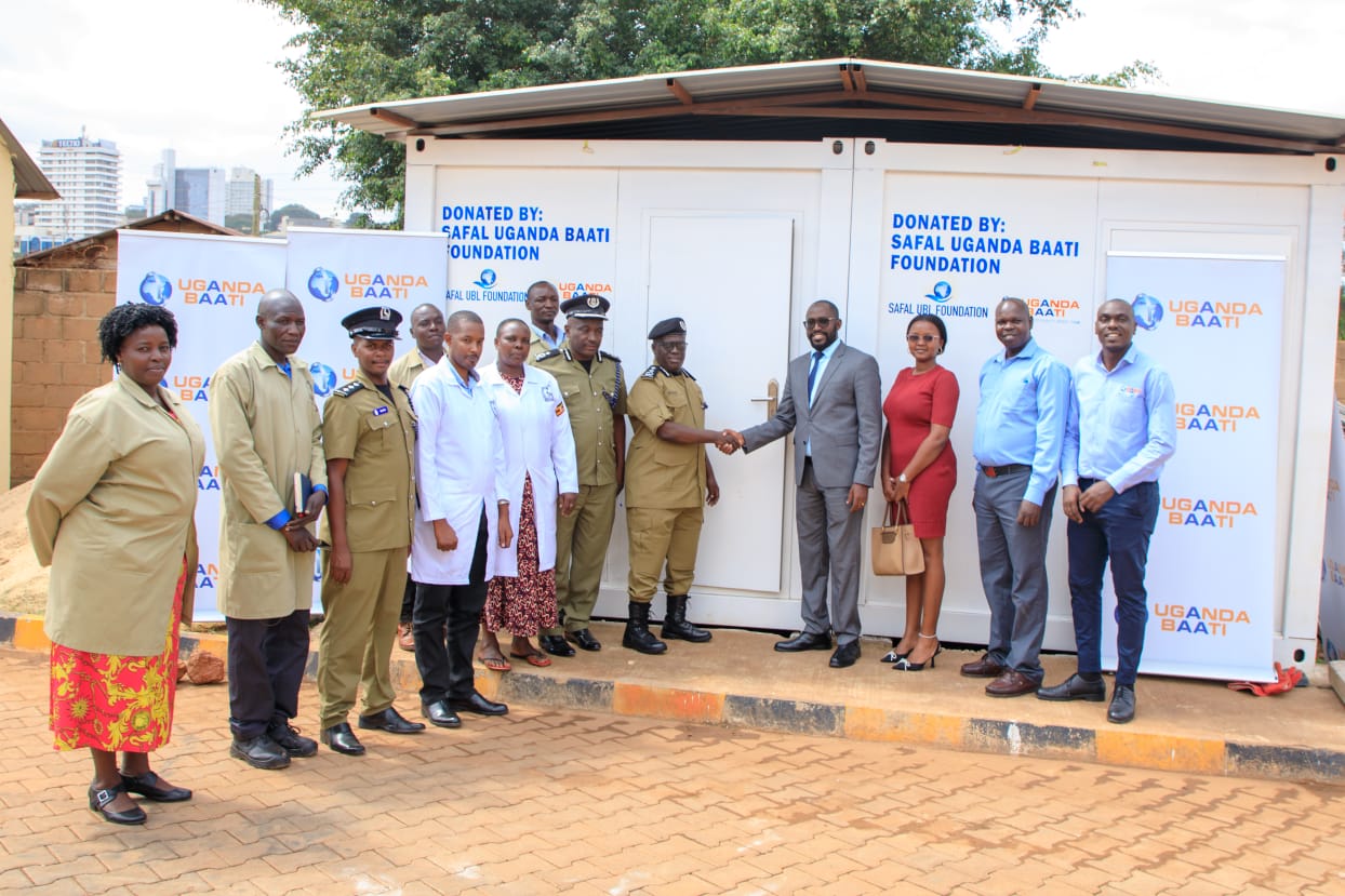 Uganda Baati donates office units to police, industrial training directorate