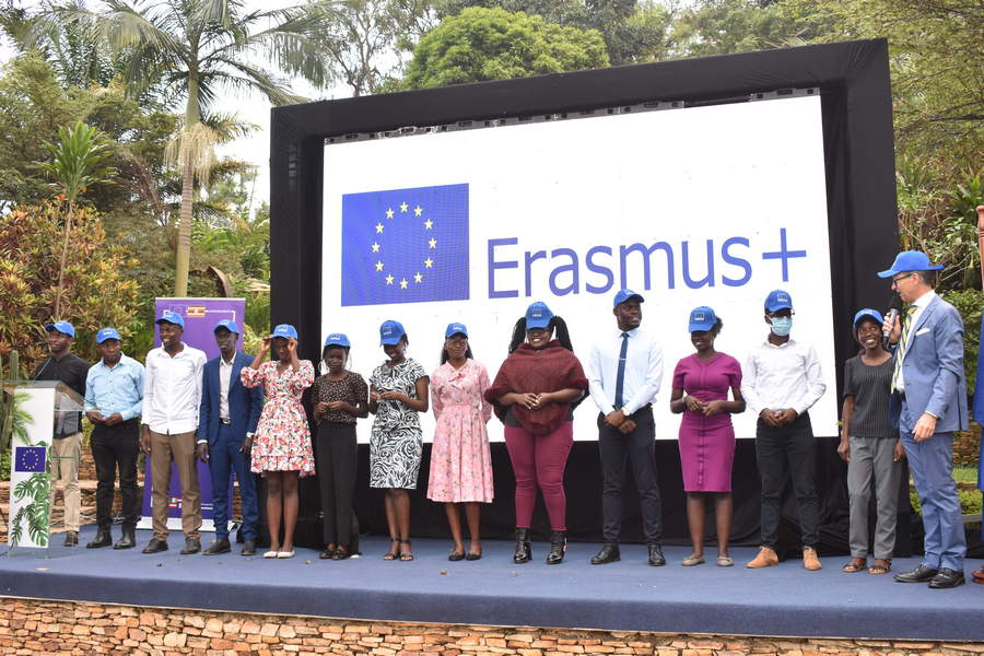 Ugandans urged on skills transfer back home as EU flags off Erasmus scholarship awardees