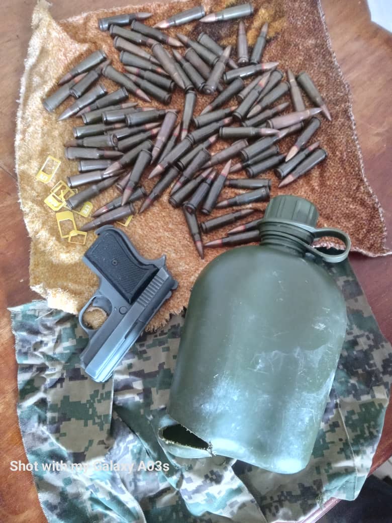 Two arrested as security recovers  firearms, military attires in rented room