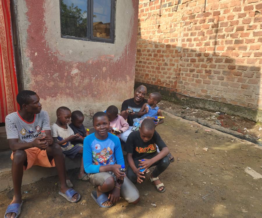 Bukenya’s compassion brings smiles to disadvantaged children in Kamwokya