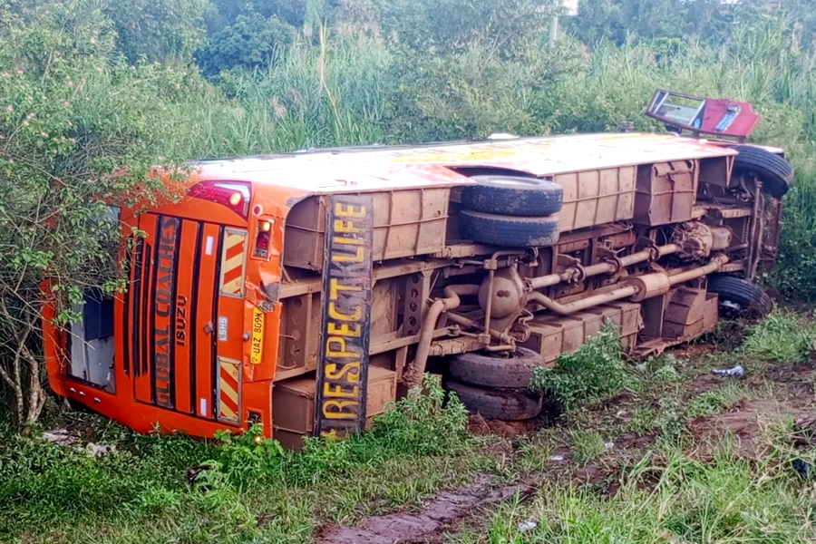 Featured image for Pedestrian killed, several injured in Masaka Road bus accident