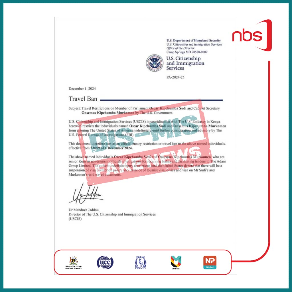 Featured image for Claims of US Travel Ban on Kenyan Officials False
