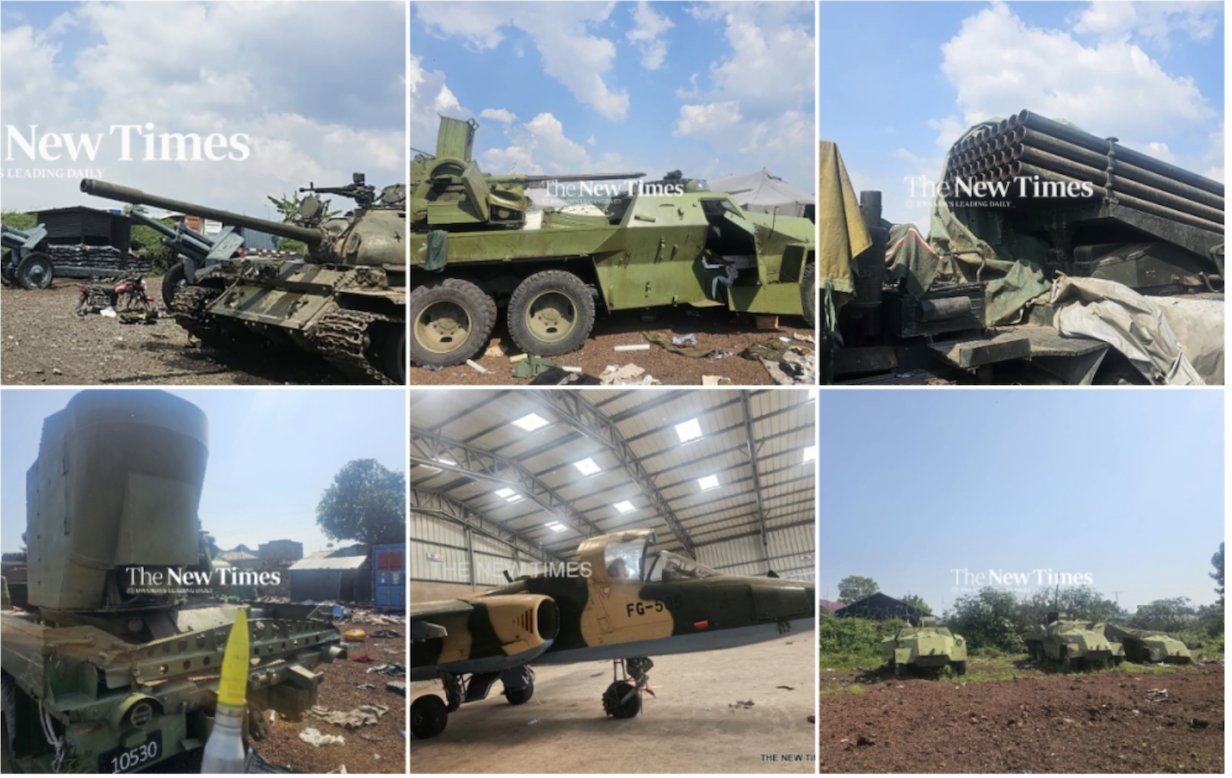 Featured image for Rwanda Says Huge Arsenal Recovered in Goma 'Evidence of DRC Plans to Attack Kigali'