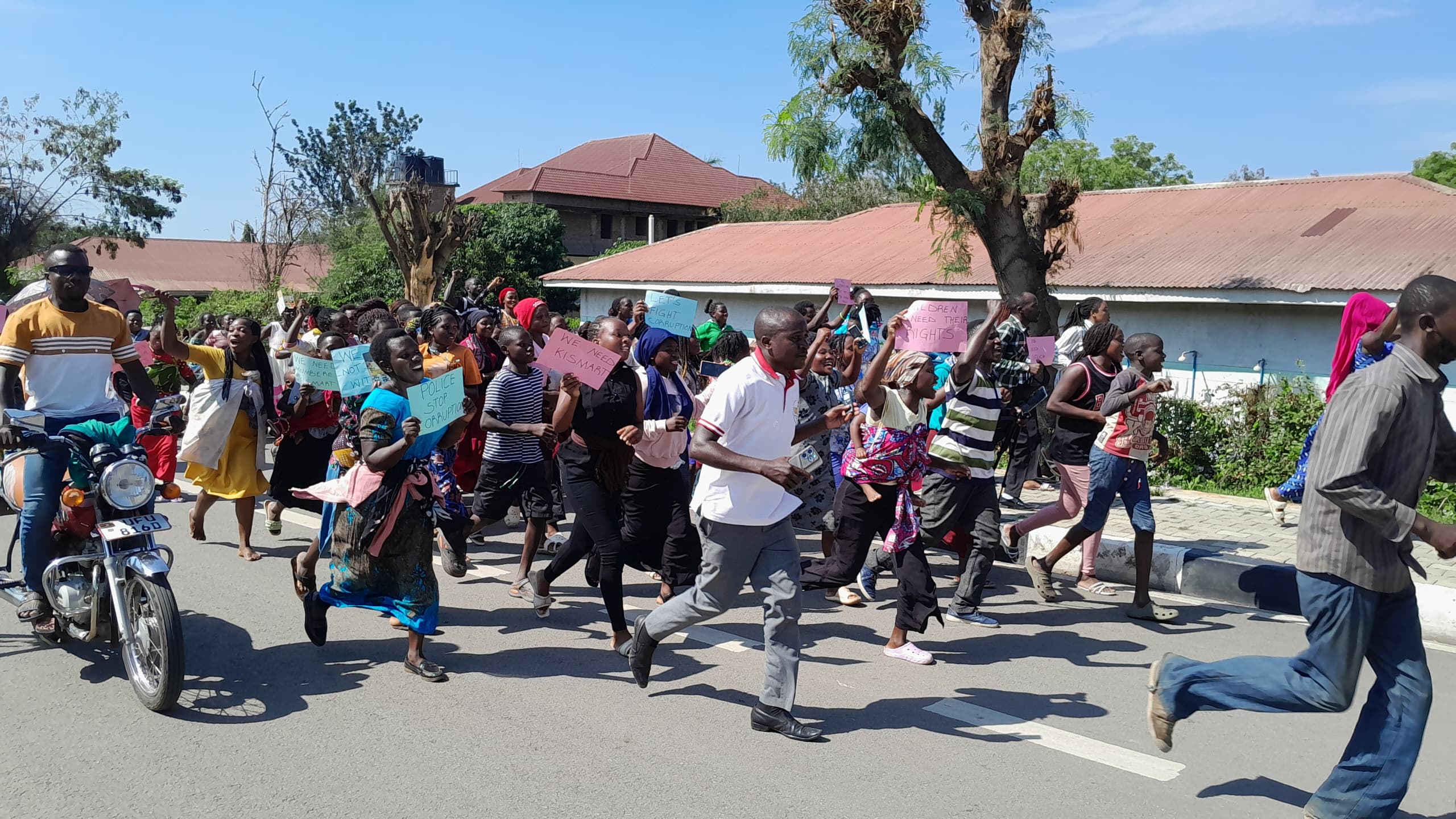 Residents in Kasese Stage Peaceful Demo Against Police Misconduct