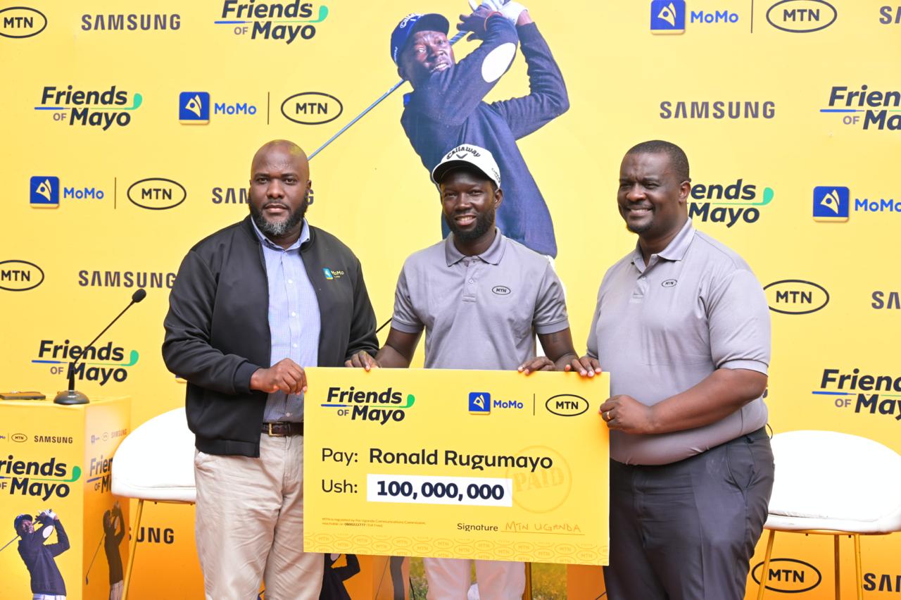 MTN Uganda commits Shs 100 million to support professional golfer Ronald Rugumayo