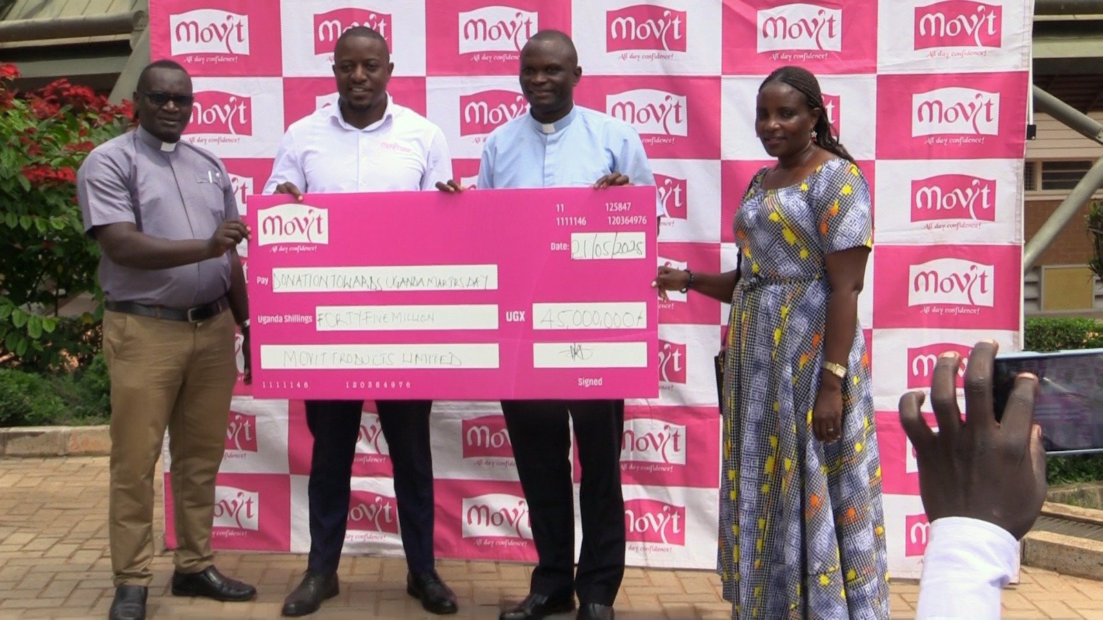 Movit Gels Martyrs Day Preparations with Shs45m Boost to Lugazi Diocese