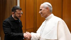 Pope Leo XIV calls for unity at inaugural mass and meets Zelensky
