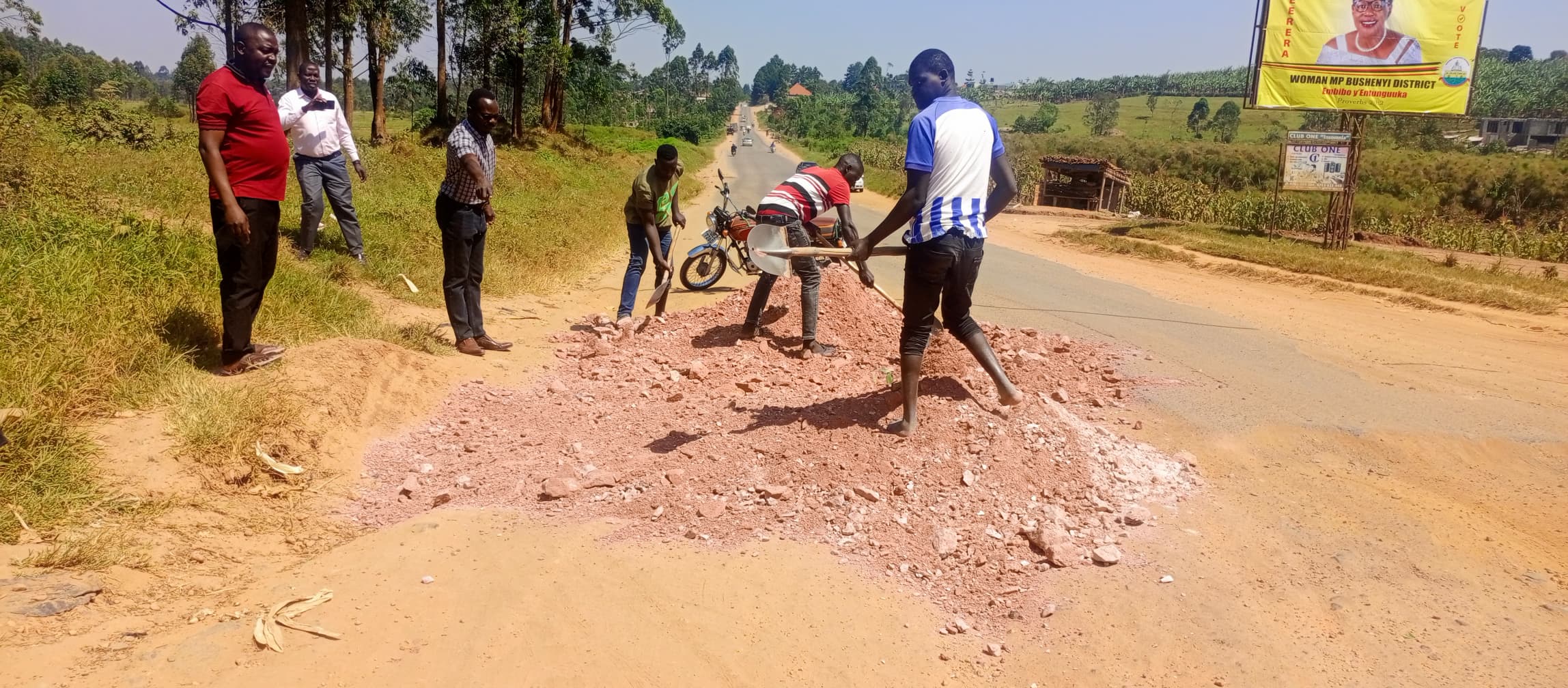 Outburst as Users Protest Potholes Along Bushenyi - Mbarara Highway