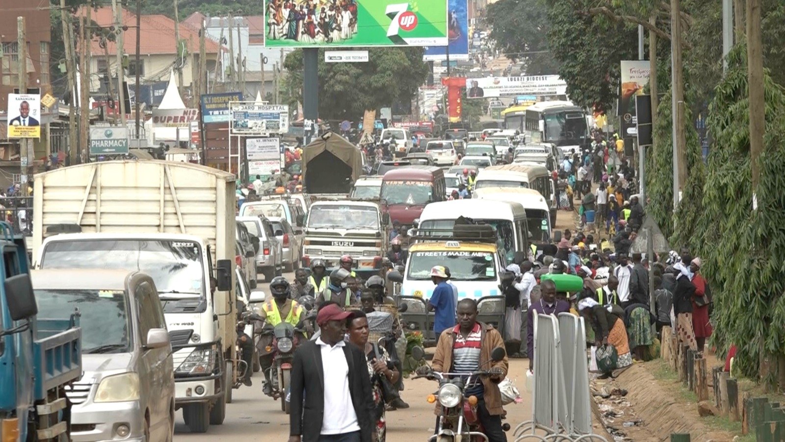 Namugongo Clears Slowly As Stranded Pilgrims Wait For Transport