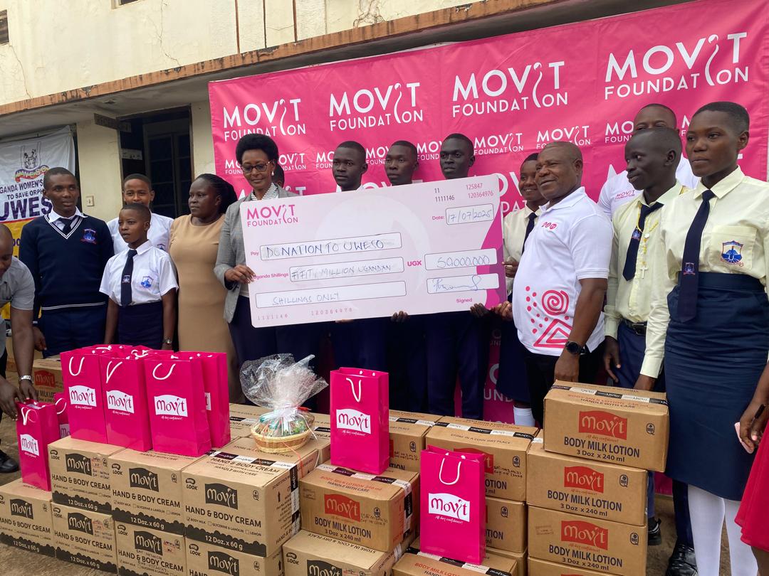 Movit Products Limited Donates shs 50 Million to UWESO in Support of Orphans