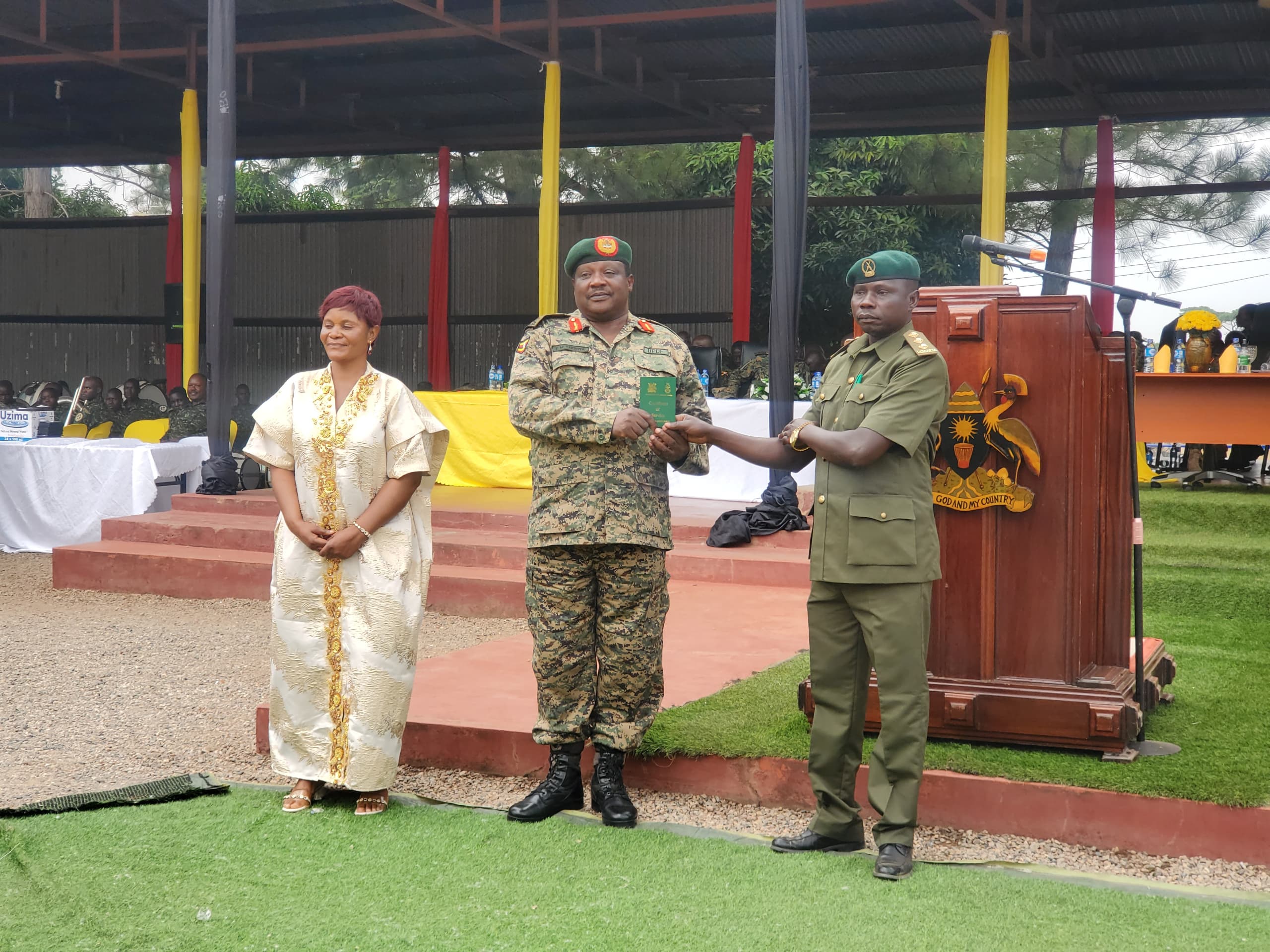 UPDF Land Forces Retire 411 Junior Officers and Militants at Bombo Headquarters