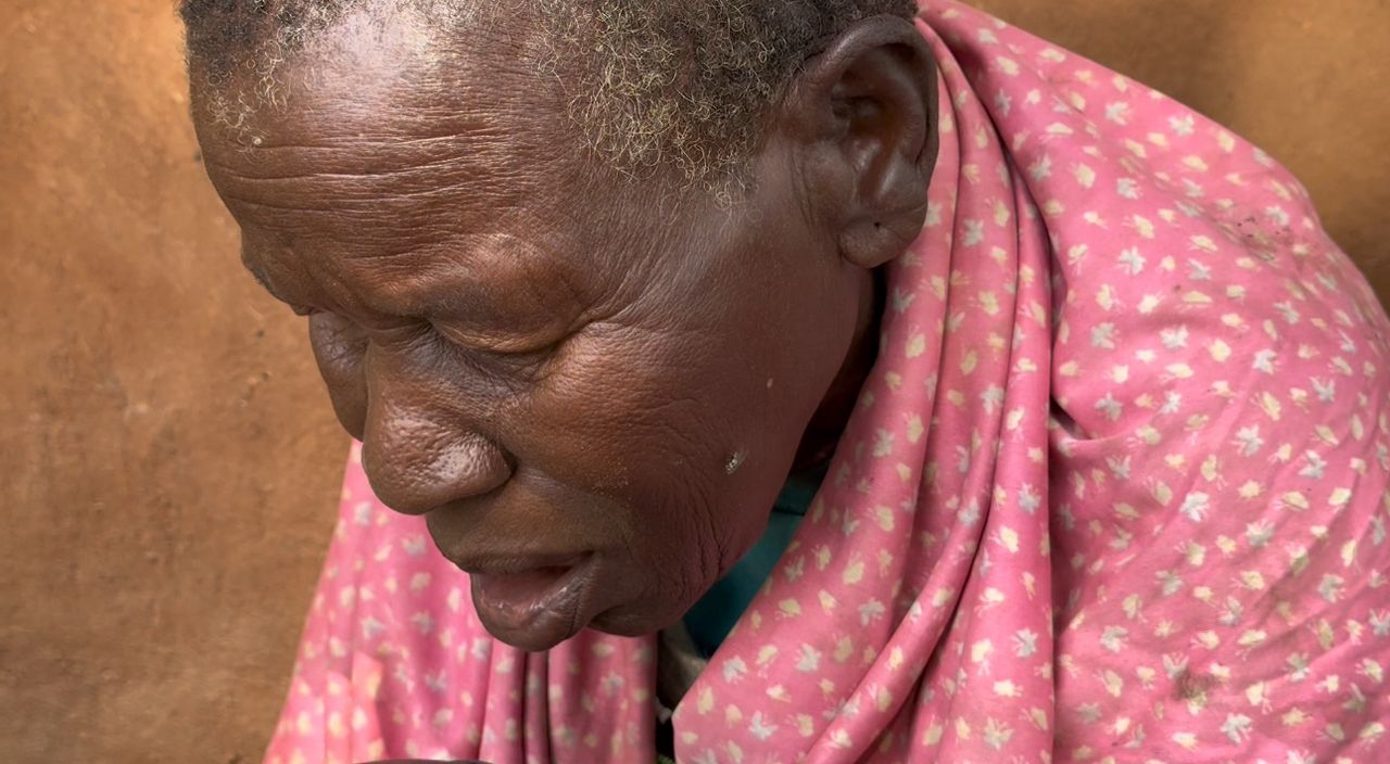 Alone and Frightened: 70-Year-Old Blind Mother Abandoned in Moroto